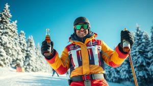 Британский лыжник удивил всех пивным марафоном на гонке