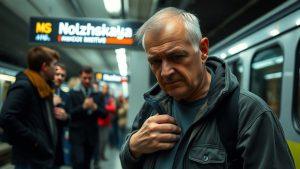 Чудо в метро: мужчина выжил после прыжка перед поездом