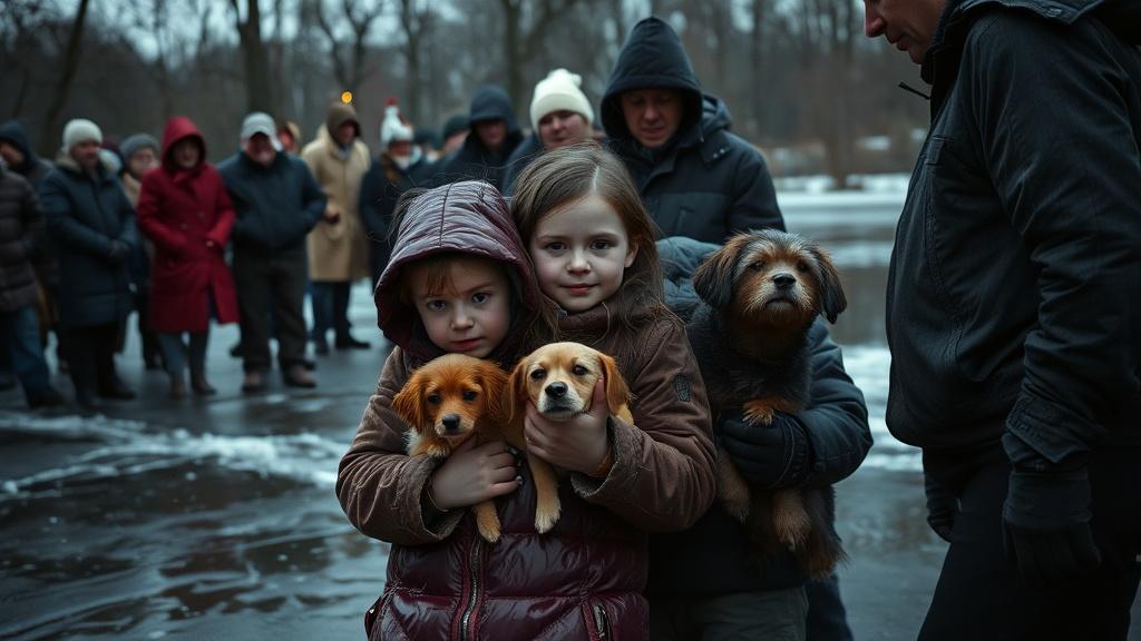 Девочки провалились под лёд в Калининграде: история спасения