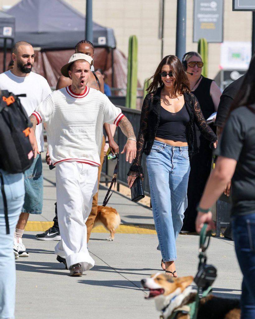 Джастин Бибер устроил романтический спектакль на футболе