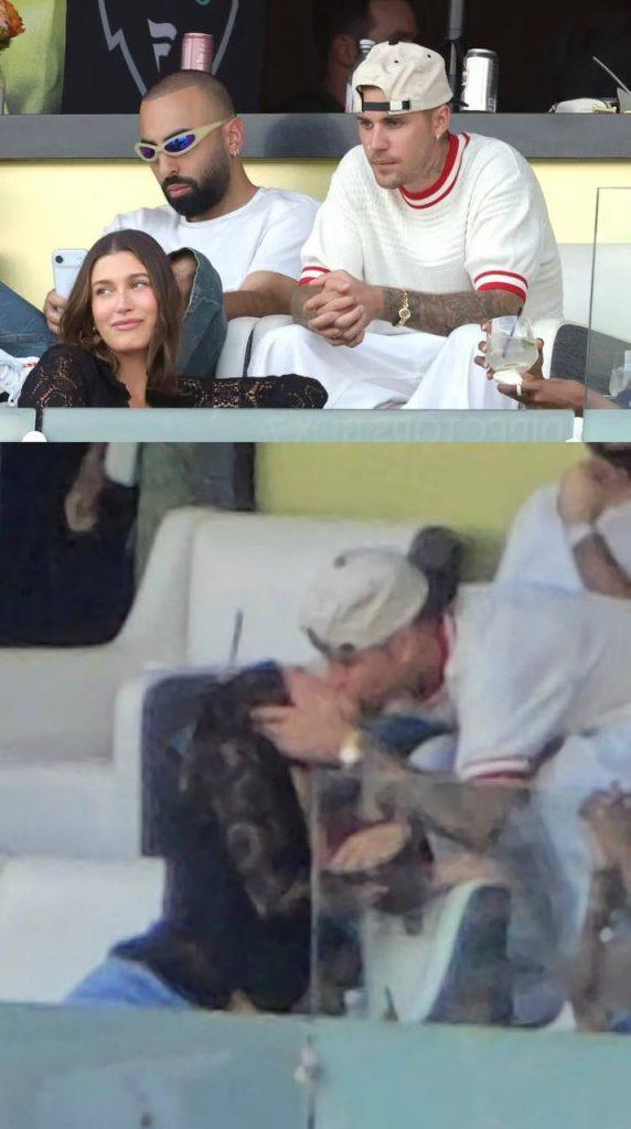 Джастин Бибер устроил романтический спектакль на футболе