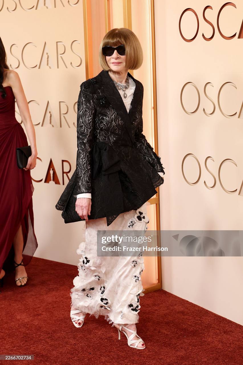 Энн Хэтэуэй и Анна Винтур на ковровой дорожке «Оскара»