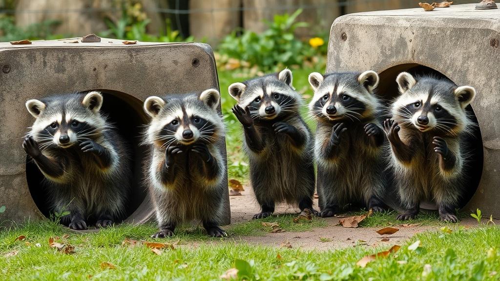 Еноты в Московском зоопарке: весеннее пробуждение