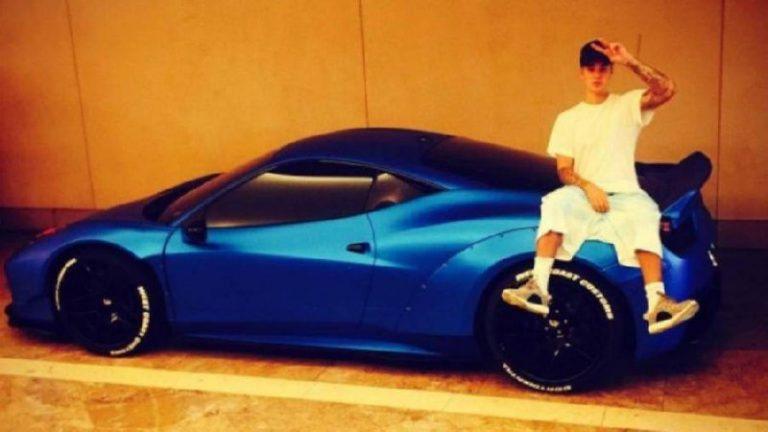 Ferrari выгнала Джастина Бибера за перекраску машины