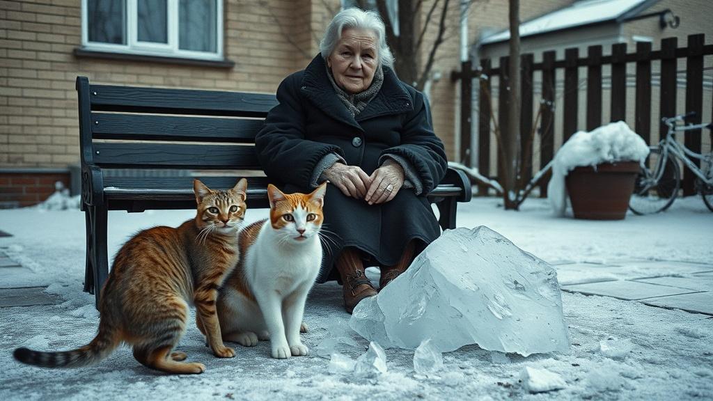 Глыба льда чуть не убила пенсионерку в Нижнем Новгороде