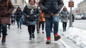 Гололедица в Москве: жёлтый уровень опасности продлён