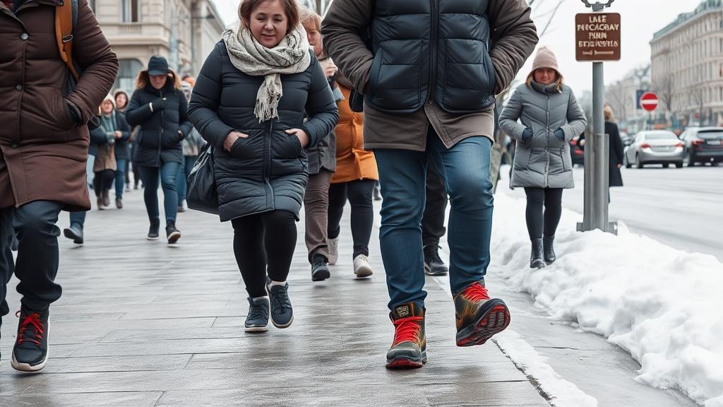 Гололедица в Москве: жёлтый уровень опасности продлён