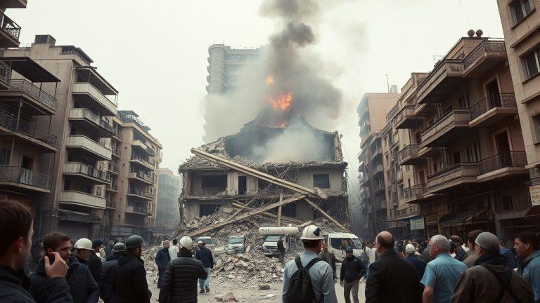 Израильские ВВС разрушили здание в центре Бейрута