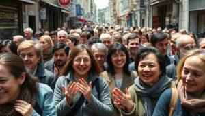 Как люди ужились в толпе без обид: невероятная история