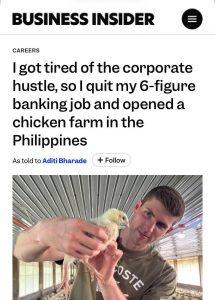 Канадец бросил корпоративную карьеру ради птицеводства