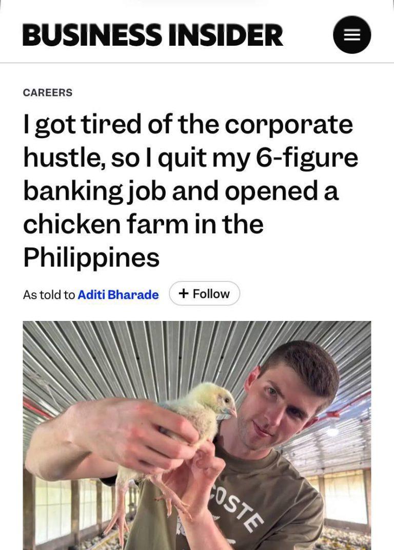 Канадец бросил корпоративную карьеру ради птицеводства
