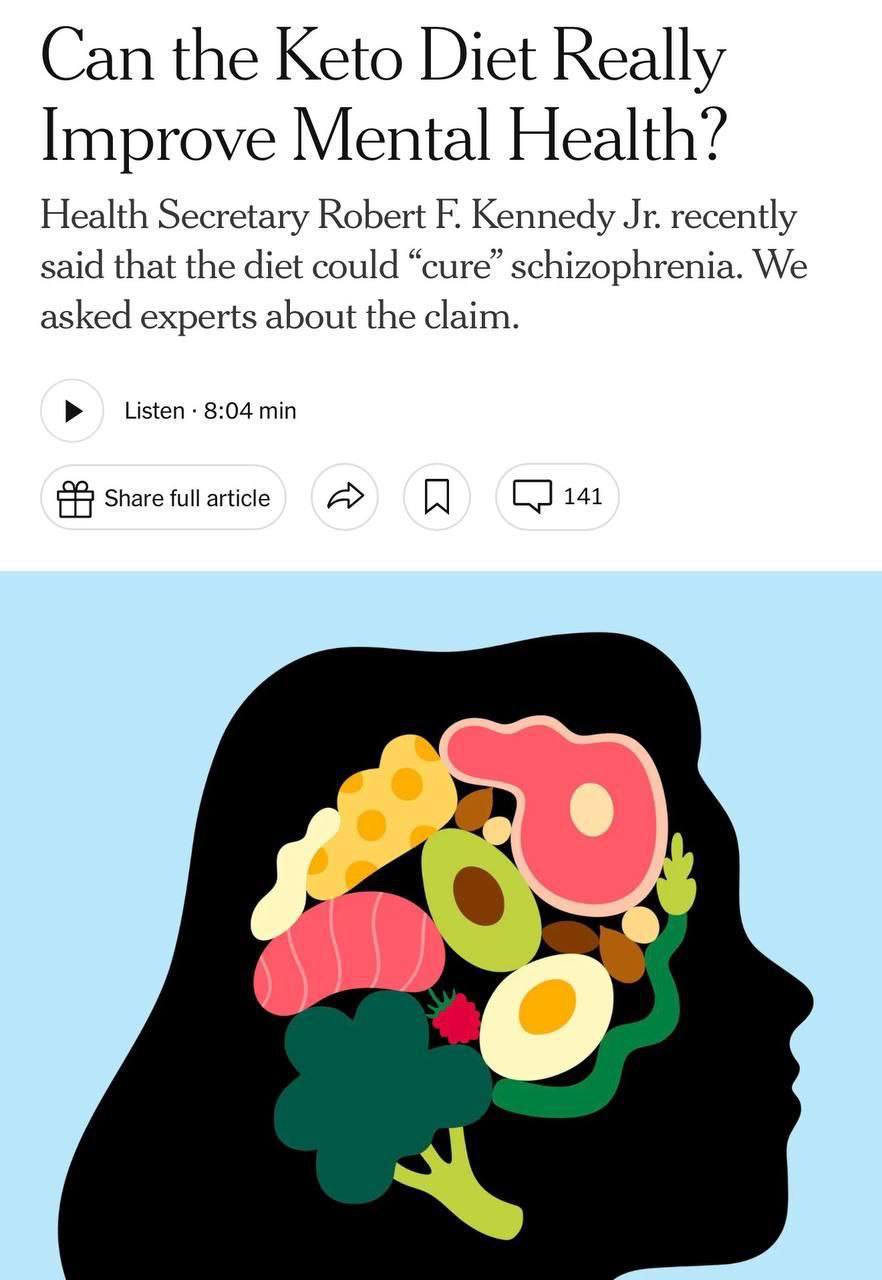 Кето-диета помогает бороться с депрессией и тревожностью