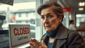 Клиентка устроила скандал из-за перерыва на обеде