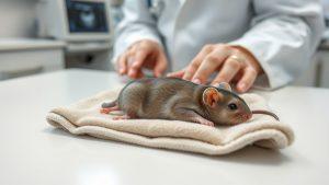 Крошечный мышонок спокойно перенес УЗИ — видео