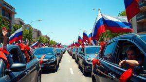 Крым празднует 12 лет возвращения домой: автопробеги и флаги