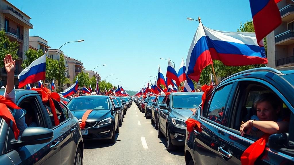 Крым празднует 12 лет возвращения домой: автопробеги и флаги