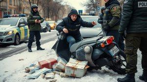 Курьер устроил погоню с ДПС — задержан на скутере