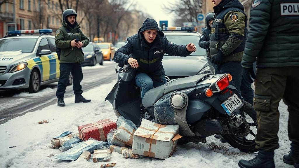 Курьер устроил погоню с ДПС — задержан на скутере