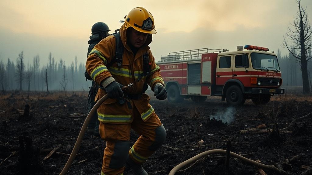 Лесной пожар в Забайкалье из-за поджога травы