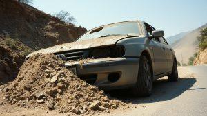 Машину накрыло оползнем в Турции: водитель чудом выжил