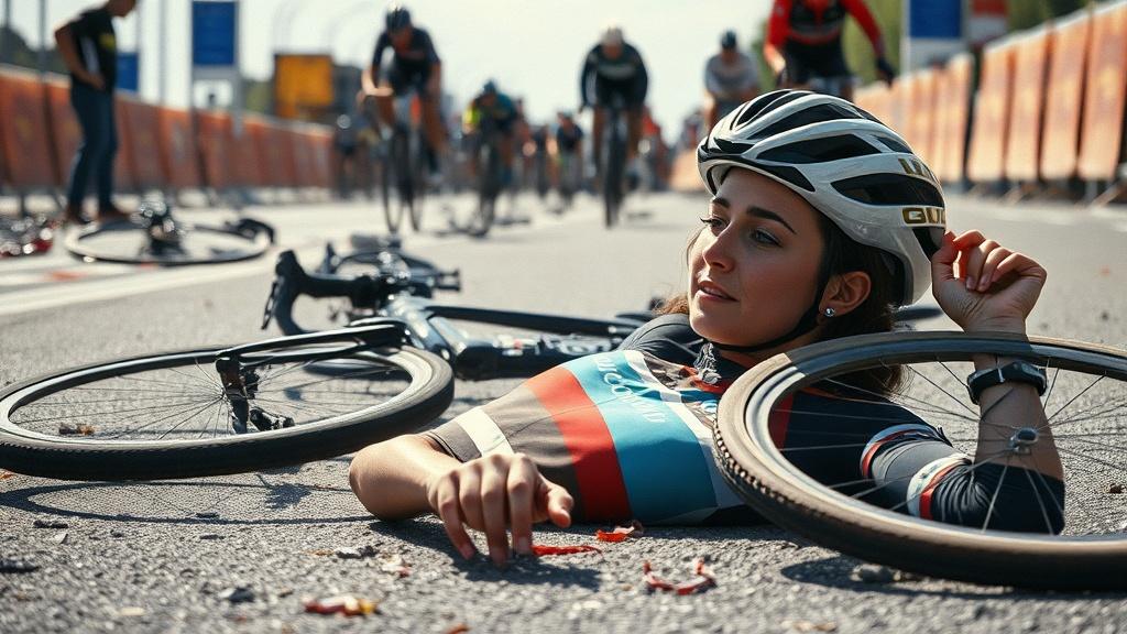 Массовое падение на велогонке: главные моменты и жертвы