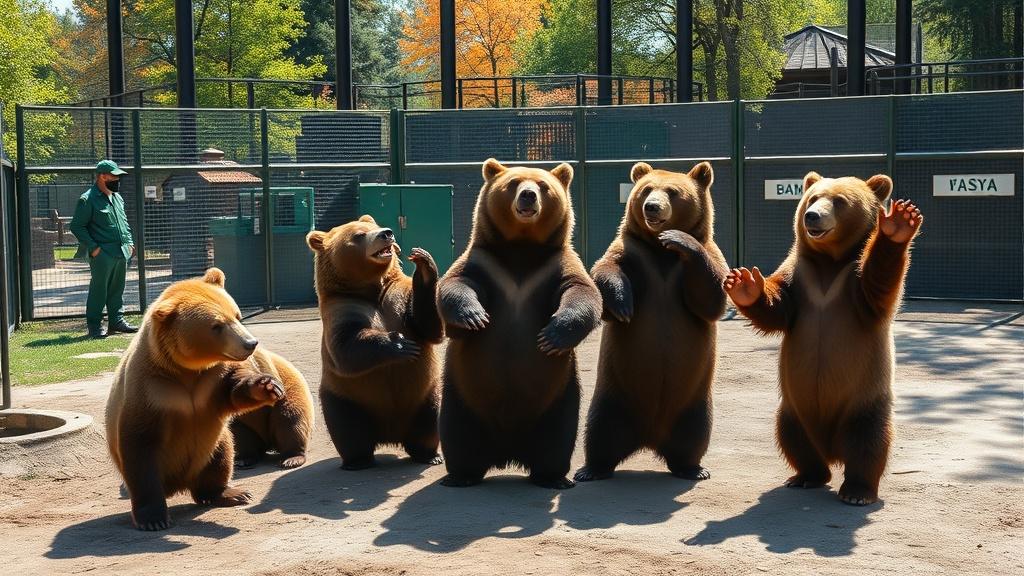 Медведи Московского зоопарка проснулись дружно!