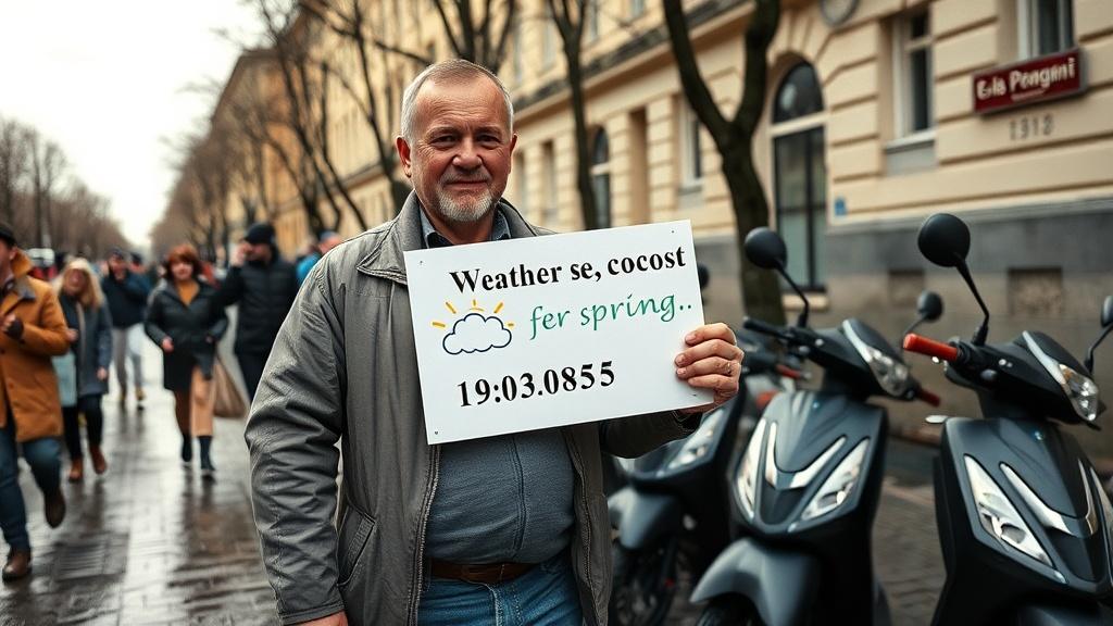 Мемный синоптик из Питера открыл сезон самокатов