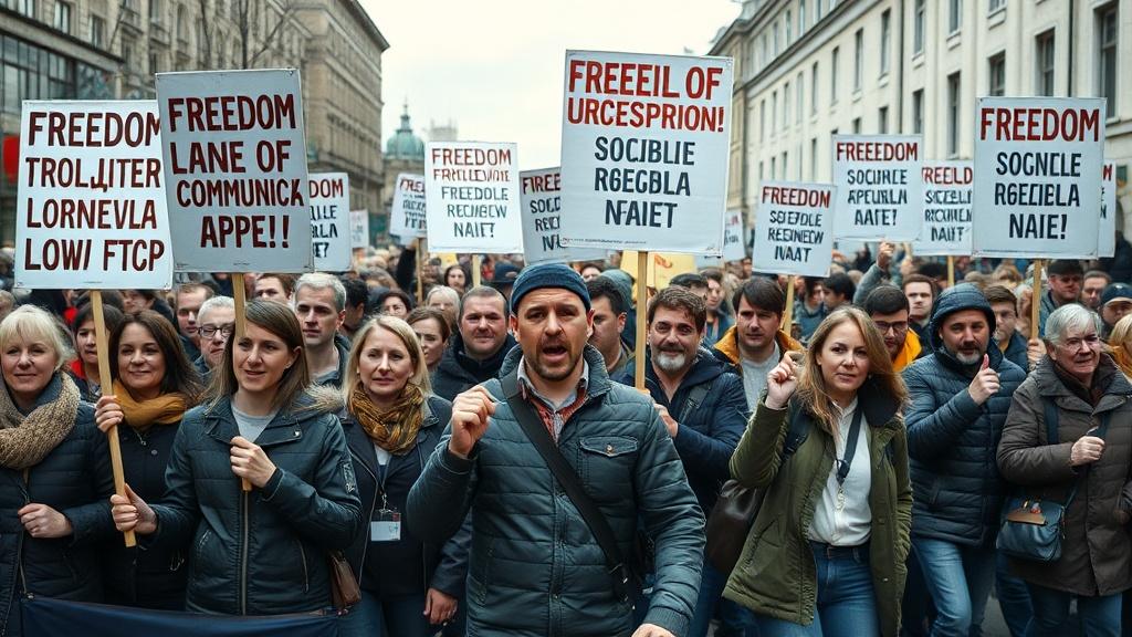 Митинги в России: народ вышел против запрета мессенджеров