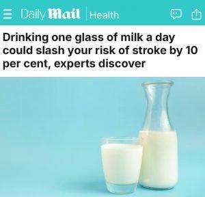 Молоко снижает риск инсульта на 10% — научное открытие