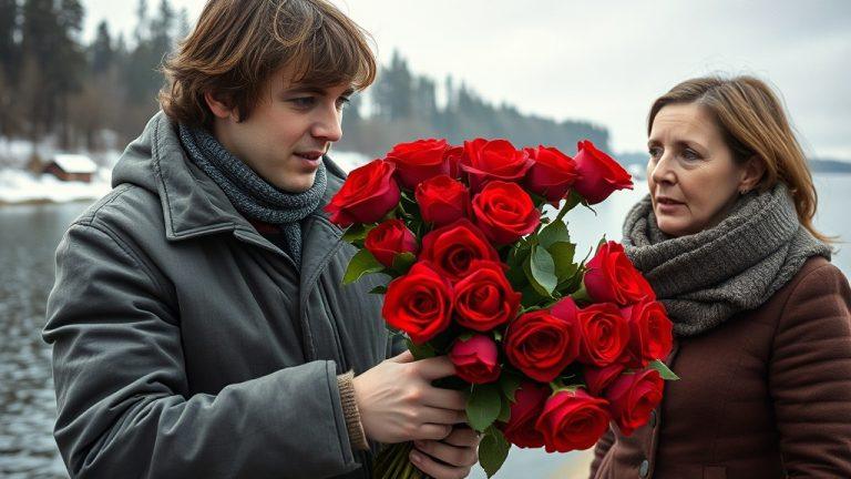 Мужчина украл 40 роз и подарил их случайной девушке