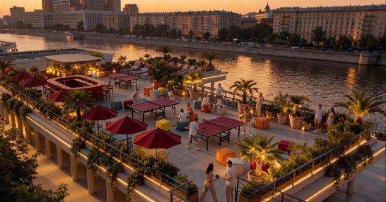 Новая веранда в Парке Горького с захватывающим видом