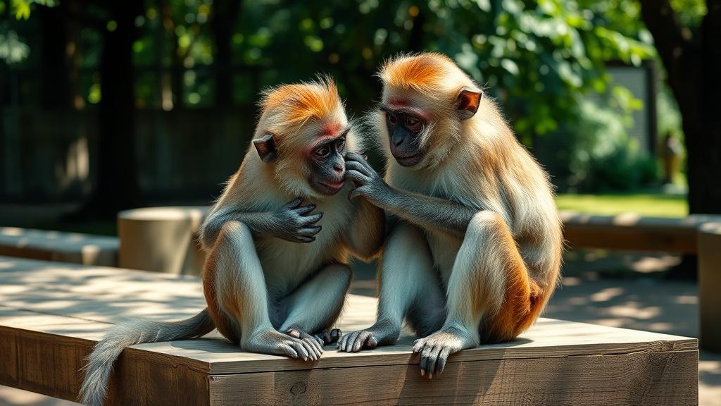 Осиротевшая макака Панчи нашла подружку Момо