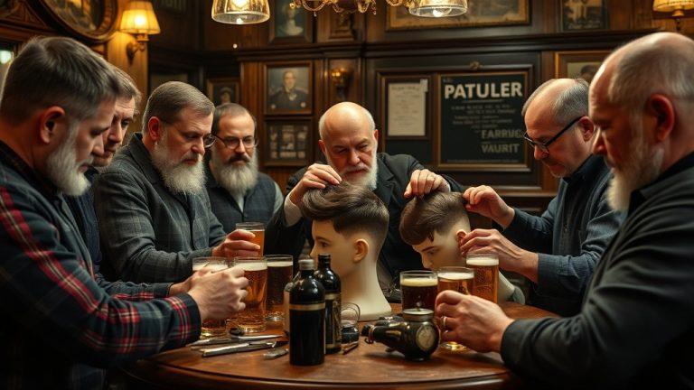 Отцы в Лондоне учатся делать прически дочерям