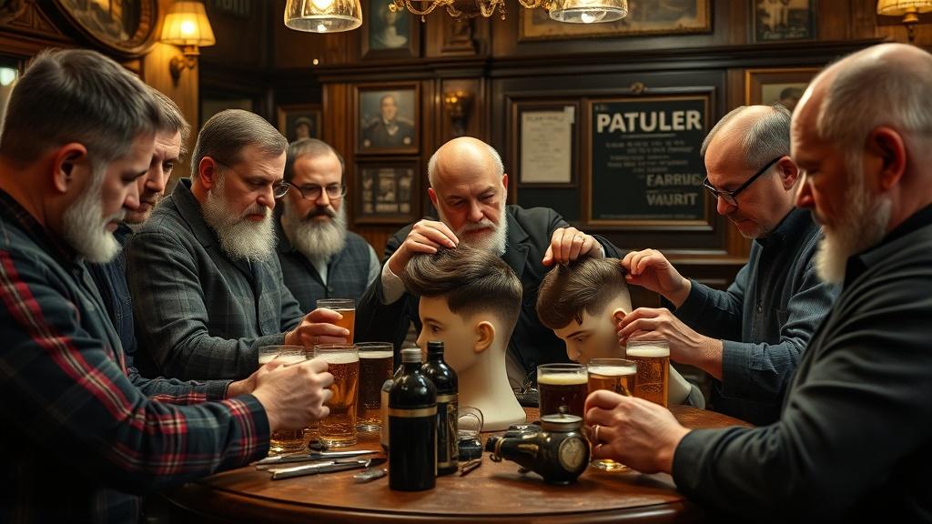 Отцы в Лондоне учатся делать прически дочерям