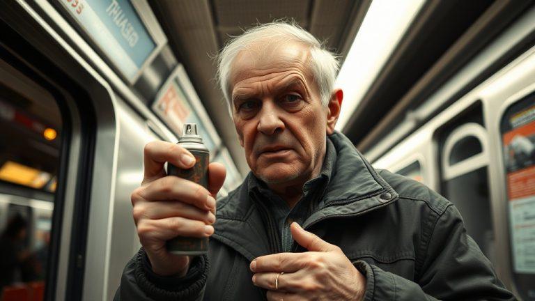 Пенсионер устроил скандал в метро с перцовым баллончиком