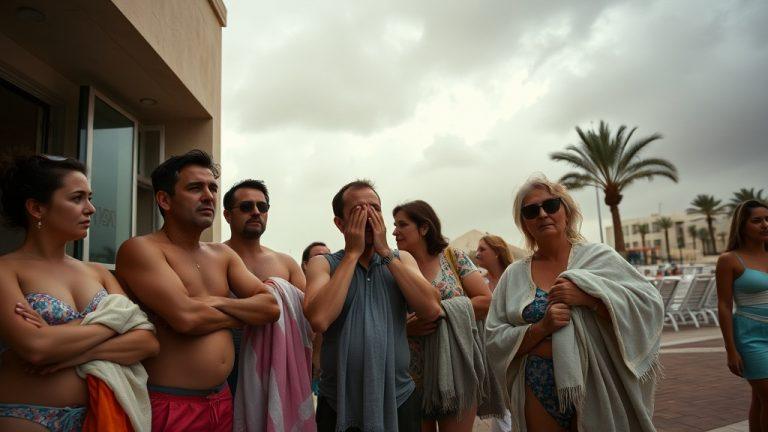 Песчаная буря в Египте: туристы в опасности