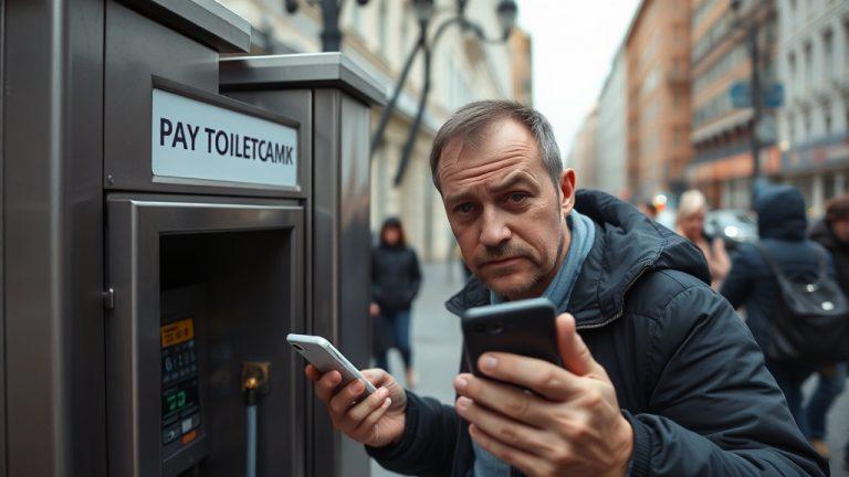 Платный туалет в Москве не принимает карты — что делать?