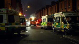 Поджог машин скорой помощи еврейской общины в Лондоне