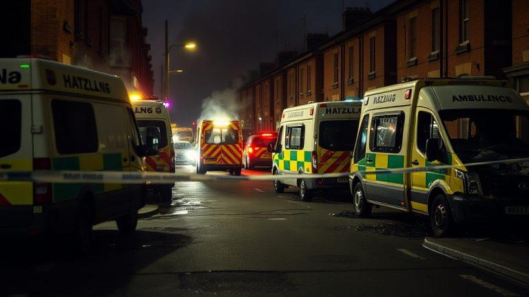 Поджог машин скорой помощи еврейской общины в Лондоне