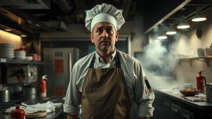 Пожар в элитном ресторане: шеф-повар в шоке