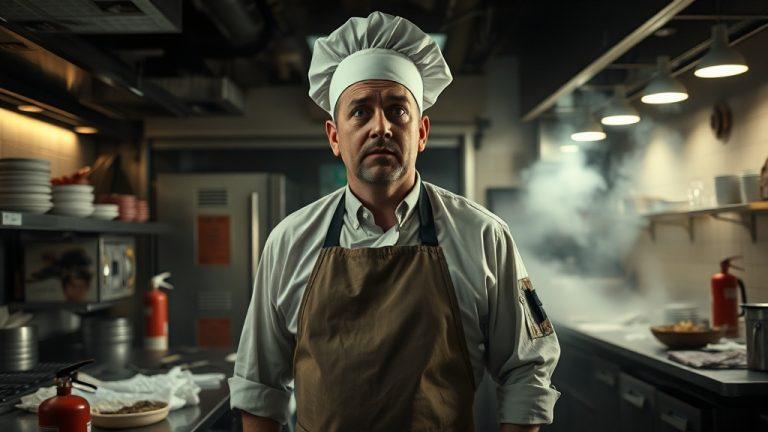 Пожар в элитном ресторане: шеф-повар в шоке