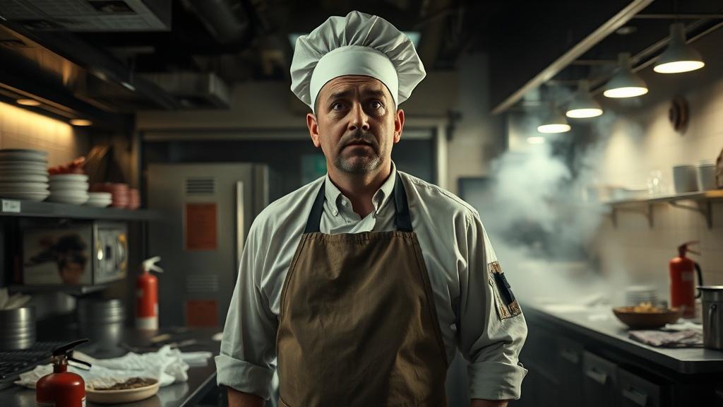 Пожар в элитном ресторане: шеф-повар в шоке