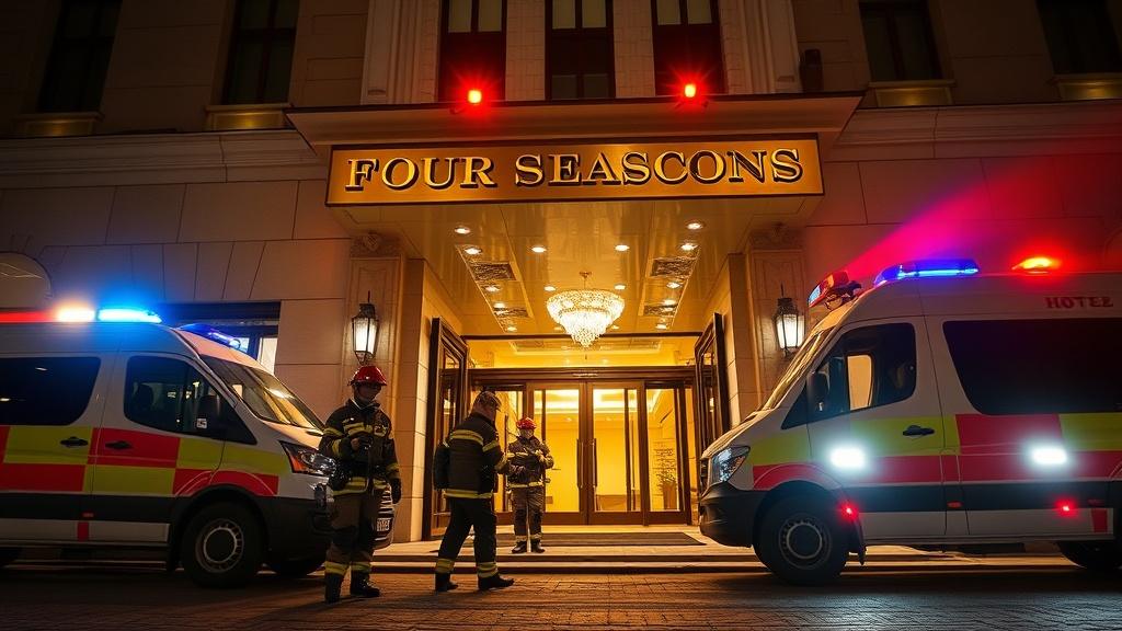 Пожар в Four Seasons: огонь устроил вечеринку в Москве