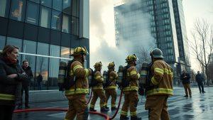 Пожар в Москве: два пострадавших в бизнес-центре