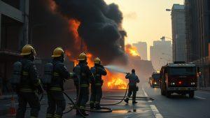 Пожар в Солнечногорске: огонь угрожает жилым кварталам