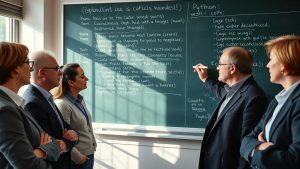 Преподаватели ВШЭ пишут код на Python вручную без интернета