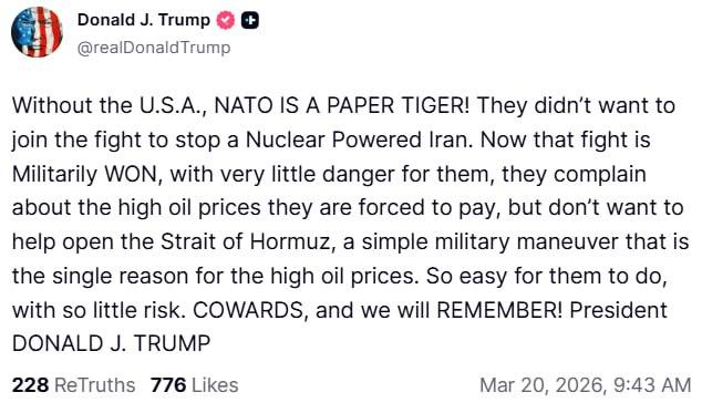 Разногласия в НАТО: Трамп обвиняет союзников в слабости