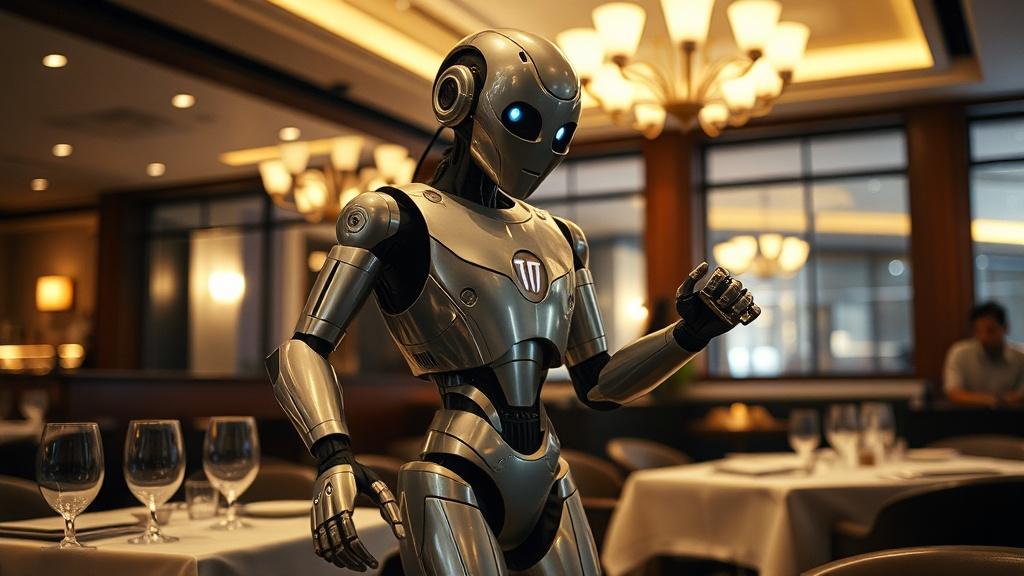 Робот-официант устроил танцы вместо работы в ресторане