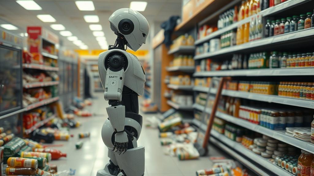 Робот-продавец устроил хаос в магазине — подробности