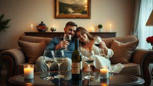Романтический вечер с вином: идеи для влюбленных